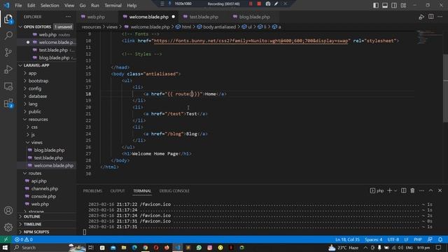 03 - Complete Laravel 9 for Beginners || Routes & Named Route in Laravel