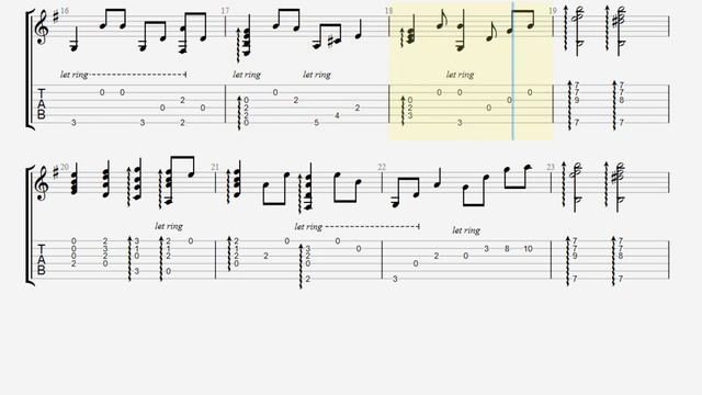 Yesterday TAB - fingerstyle classical guitar tabs (PDF + Guitar Pro) смотреть онлайн