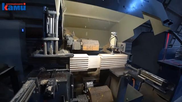 Чашкорезный станок QUADRO 250T. Обработка профилированного бруса на чашкорезном станке Квадро 250T