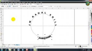 USING MIRROR TEXT | COREL DRAW X5 | STEP BY STEP TUTORIAL | JM KAHAL SKILL