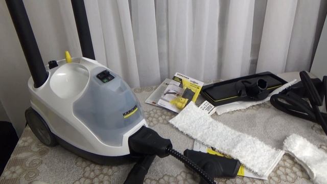 Пароочиститель KARCHER SC4 EASYFIX PREMIUM IRON Распаковка комплектация сборка и первое включение смотреть онлайн