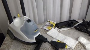 Пароочиститель KARCHER SC4 EASYFIX PREMIUM IRON Распаковка комплектация сборка  и первое включение