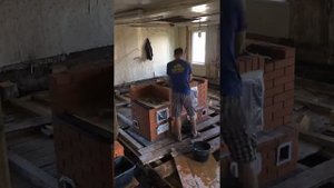 Каминопечь  с плитой