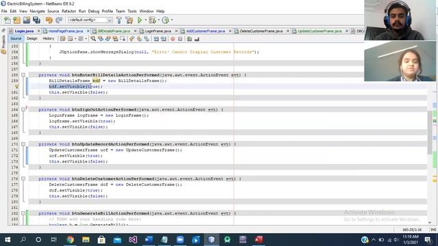 Electricity Billing System Java OOP Project смотреть онлайн