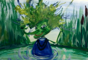 Как нарисовать Кикимору