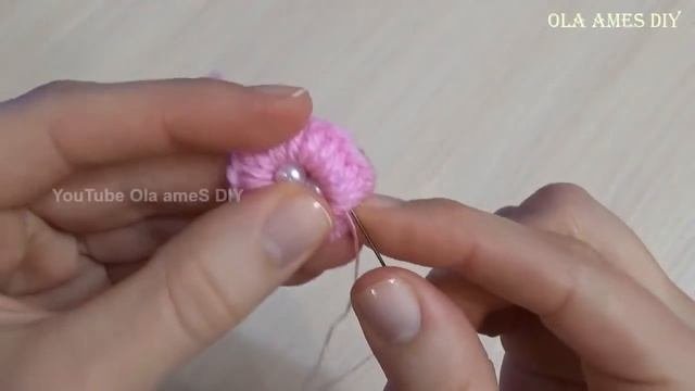 Easy Woolen Flower? ЦВЕТЫ НА РЕЗИНКЕ БЕЗ КРЮЧКА?No Crochet Yarn Flower/Woolen Flower Making/Ola Ame