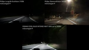 OSRAM Cool Blue Intense NEXT GEN, Philips EcoVision, DiamondVision