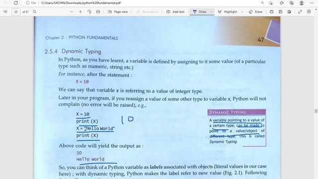 What is Dynamic typing |Class 11 Computer Science cbse||Tamil||Python|