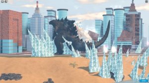 Godzilla Roblox - Godzilla 2021 Vs Frozen Behemoth