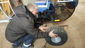 Установка лыж вместо колёс на прицеп для мототехники и квадроциклов "ВАНЁК-250"