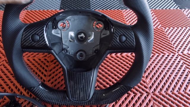 Tesla Model 3: Carbon Fiber Steering Wheel install смотреть онлайн