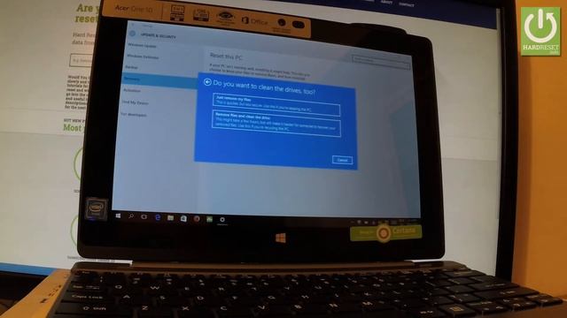 ACER S1003 Switch One 10 HARD RESET / Format / RestoreTablet смотреть онлайн