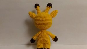 Мини игрушка Жирафик. Вяжем крючком. Схема прилагается.