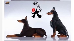 1/6 Scale Animal model JxK004 Doberman Pinschers Dog