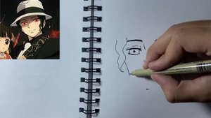 Как нарисовать Мудзана за 7 минут #клинокрассекающийдемонов