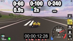 Carbon RS Speed Test | Roblox Drive World