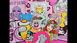 Стикеры на ноутбук? Мягкие игрушки? Instax?Тамагочи?Бумажные сюрпризы?Распаковка БС?