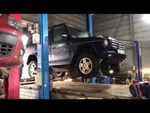 Mercedes G400 двигатель 628.962 привезли машину на замену мотора -DVSCAR.RU