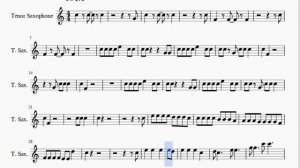 Tenor Sax Sheet Music: How to play You Need To Calm Down by Taylor Swift