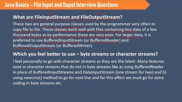25C. Java Basics for Selenium - File Operations - File Input and Output Interview Questions смотреть онлайн