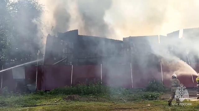 Пожар в городе Самара.