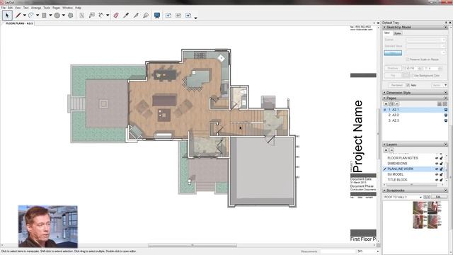 SketchUp for Construction Documentation: Layout Floor Plans Template