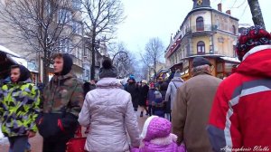 CITY WALKS: Poland Zakopane Krupowka - Прогулка по Круповке Закопане декабрь