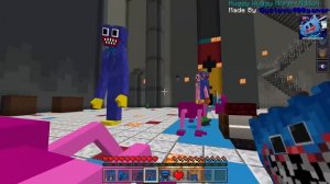 MOMMY LONG LEGS want to KILL Huggy Wuggy - Poppy Playtime CHAPTER 2 Addon in Minecraft PE