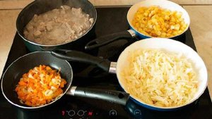 Овощное рагу с мясом и картошкой