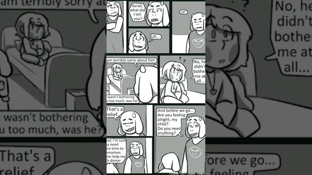 Asriel, Chara, and Toriel Dreemurr Undertale Comic Dub