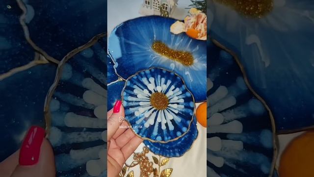 сервировочный набор из эпоксидной смолы