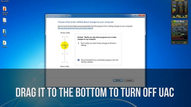 How To Turn Off User Account Control Notification Windows 7 (UAC) смотреть онлайн
