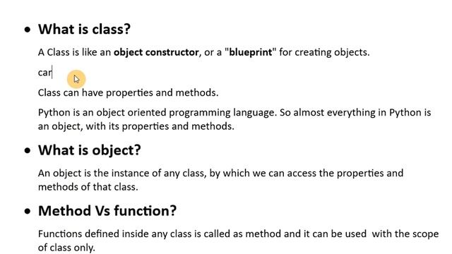 Ep-18, Class & Objects In Python