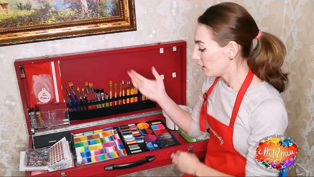 Чемодан для Аквагрима. Набор Аквагримера.