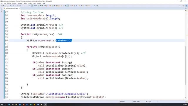 Apache POI Tutorial Part2 - How To Write Data on Excel #ApachePOI