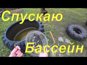 Спускаю Бассейн. Пристраиваю карасей в новое жильё. Новый этап стройки КАРАКАТА. Почта и посылки