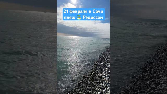 21 февраля в Сочи / пляж 🏝️ Рэдиссон и Роза хутор