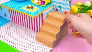 How To Make Cutest Pikachu Miniature House from Cardboard ( Easy) ❤️ DIY Miniature House # 558