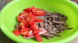 Салат из свиного сердца