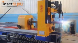 6 осевой плазменный ЧПУ станок для резки металлических труб