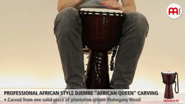 Professional African Style Djembe "African Queen" Carving - PROADJ4-M смотреть онлайн