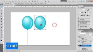 How to make colorful balloons in photoshop