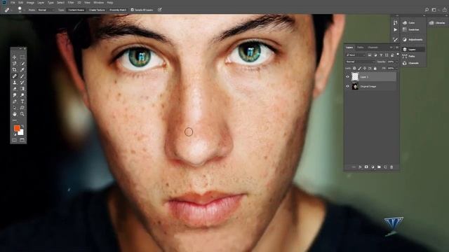 Software Adobe Photoshop Spot Healing Brush Tool смотреть онлайн