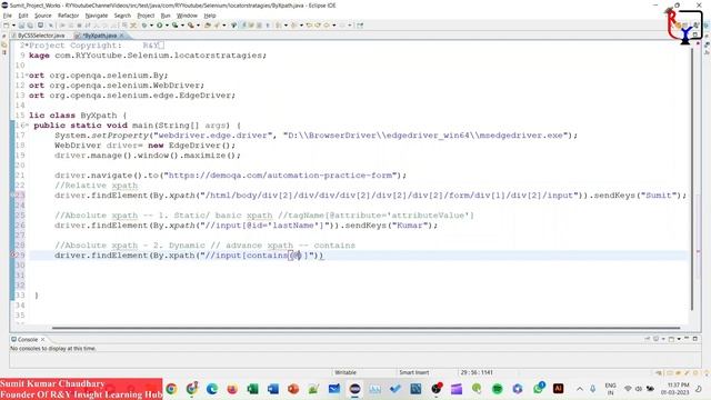 Part 5|  Relative and Absolute XPath in Selenium #selenium  #javaprogramming #java #webautomation
