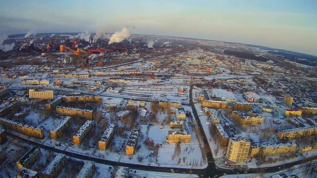 Тагил вечерний с высоты птичьего полета смотреть онлайн