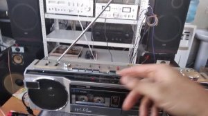 SANYO WU4 mk2 double cassette recorder двухкассетная магнитола