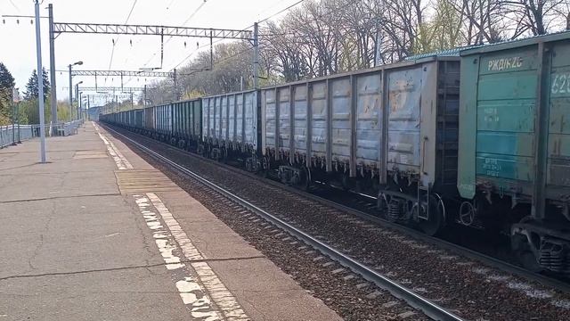 Отправление товарного поезда из г.Можайск смотреть онлайн