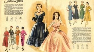 Ретро журналы мод: Модели сезона осень-зима 1955-1956