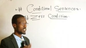 conditional sentences (zero conditions).