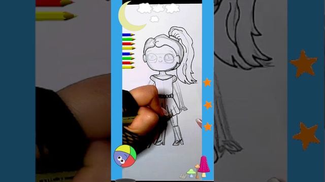 Как нарисовать МИЛЫЙ. просто, Рисунки для  начинающих смотреть онлайн